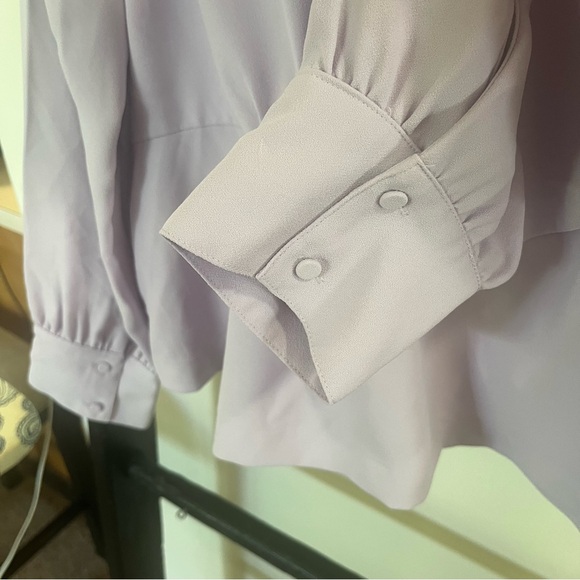 NWT J. Crew Light Purple Wrap Blouse - Picture 5 of 10